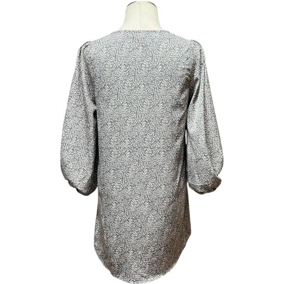 Hudson Gray Popover Tunic Popover Top Gray Tan Small - Picture 4 of 5